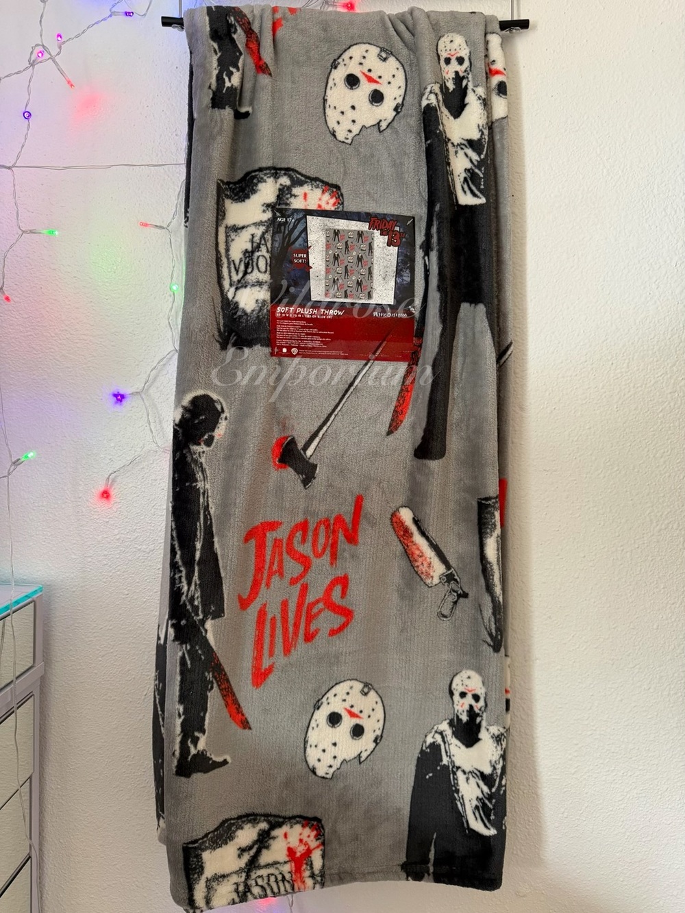 Friday The 13th 🖤 Jason loves Halloween horror film theme Fleece Throw blanket